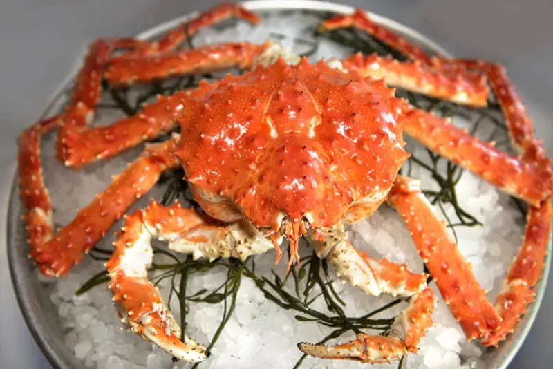 Cantonese-style crab at Neptune Palace Seafood Restaurant, a Michelin-recommended restaurant in Vancouver