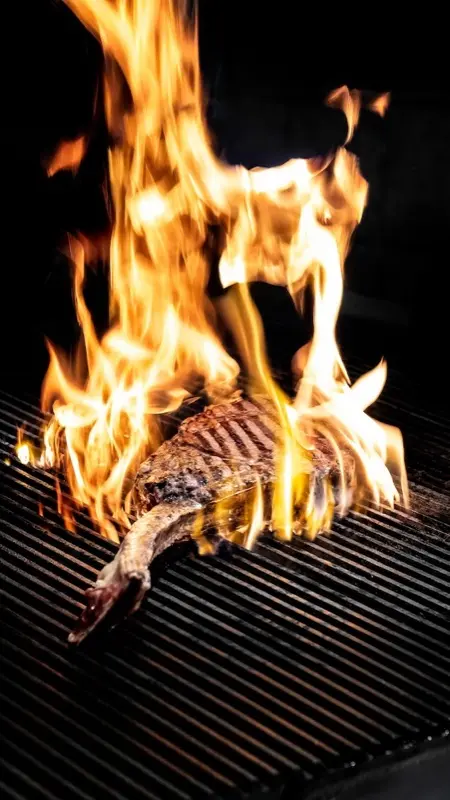 Flame-seared dish at Saba Foods, a Yemeni restaurant in Vancouver